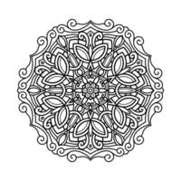 dekorativ Mandala und Muster zum mehndi, Hochzeit, Tätowierung, Islam, indisch, Arabisch. Gliederung Mandalas Färbung Buch Buchseite. vektor