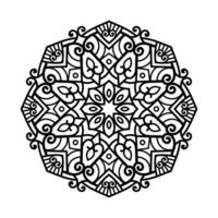 dekorativ Mandala und Muster zum mehndi, Hochzeit, Tätowierung, Islam, indisch, Arabisch. Gliederung Mandalas Färbung Buch Buchseite. vektor