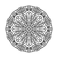 dekorativ Mandala und Muster zum mehndi, Hochzeit, Tätowierung, Islam, indisch, Arabisch. Gliederung Mandalas Färbung Buch Buchseite. vektor