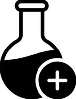 Chemie-Glyphe-Symbol vektor