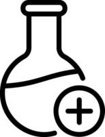 Symbol für die Chemielinie vektor