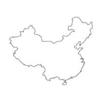 kinesisk Karta ikon vektor