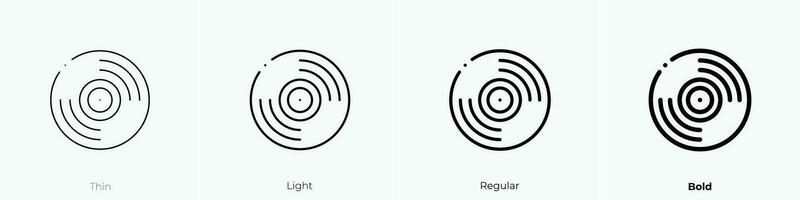 vinil ikon. tunn, ljus, regelbunden och djärv stil design isolerat på vit bakgrund vektor