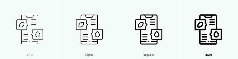 Wasser Steuerung Symbol. dünn, Licht, regulär und Fett gedruckt Stil Design isoliert auf Weiß Hintergrund vektor