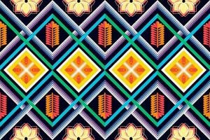 aztekisch geometrisch Muster zum beschwingt Farbe.Damast Stil Muster zum Textil- und Dekoration.ethnisch abstrakt ikat.nahtlos Muster im Stammesangehöriger aztekisch Boho Vektor Design.