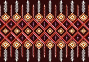 abstrakt etnisk aztec geometrisk mönster design för bakgrund.etnisk ikat geometrisk mönster för vibrerande color.colorful geometrisk broderi för textilier, tyg, kläder, bakgrund, batik, stickade plagg vektor