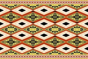 ethnisch abstrakt ikat.schön bunt nahtlos ethnisch muster.bunt geometrisch Stickerei zum Textilien, Stoff, Kleidung, Hintergrund, Batik, Strickwaren, Mode vektor