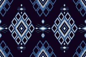 ethnisch abstrakt ikat.nahtlos Muster im tribal.geometrisch ethnisch orientalisch Muster traditionell Design zum Kleidung, Stoff, Hintergrund, Hintergrund, Verpackung, Batik, Strickwaren, Stickereien Stil. vektor