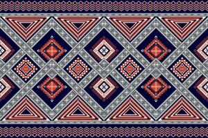 geometrisch Patchwork ethnisch Muster Vektor zum Stammes- Boho Design, Tapete, Verpackung, Mode, Teppich, Kleidung, Strickwaren, Batik, Illustration.ethnisch abstrakt ikat.