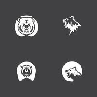 Björn ikon och symbol vektor mall illustration