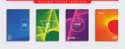 Minimale Vector-Cover-Designs. Zukünftige Plakatschablone. vektor