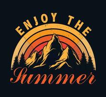 sommar t-shirt design och vektor fil