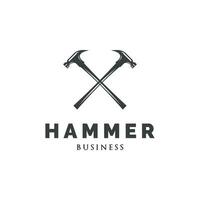 Hammer Symbol Logo Design Vorlage vektor