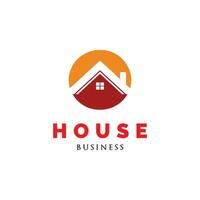 Initiale Brief Ö Haus oder Kreis Haus Symbol Logo Design Vorlage vektor