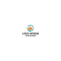 Hilfe Mitarbeiter Logo Design Vektor