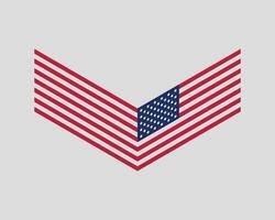 Usa-Flaggenvektor. Symbol der Vereinigten Staaten von Amerika im modernen Stil. amerikanisches Banner-Design-Element vektor