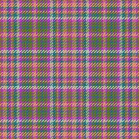 Tartan Textil- nahtlos von Muster Vektor Plaid mit ein Stoff Textur Hintergrund überprüfen.