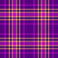 Muster nahtlos Textil- von Tartan Hintergrund prüfen mit ein Plaid Vektor Stoff Textur.