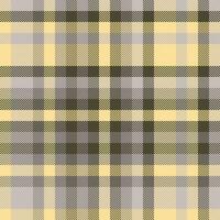 Stoff Muster Hintergrund von prüfen Tartan nahtlos mit ein Textur Plaid Vektor Textil.