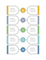 10 fliken datainfografik tidslinjemall för tunn linje. vektor illustration abstrakt bakgrund. kan användas för arbetsflödeslayout, affärssteg, banner, webbdesign.