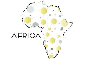 abstrakt afrikanisch Kontinent vektor