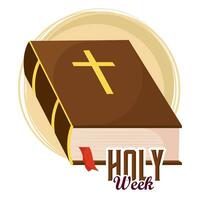 isoliert heilig Bibel heilig Woche Vektor
