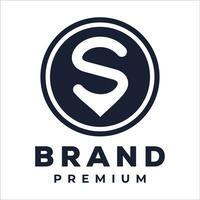 s Logo Initiale Brief Monogramm Design Vektor