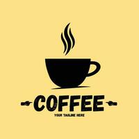 Kaffee Logo Design, Kaffee Tasse Logo, Kaffee Logo vektor