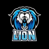 Lion esport gaming maskot logotyp mall vektor