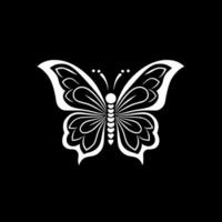 Schmetterling - - minimalistisch und eben Logo - - Vektor Illustration