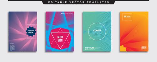 Minimale Vector-Cover-Designs. Zukünftige Plakatschablone. vektor