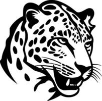 leopard - minimalistisk och platt logotyp - vektor illustration