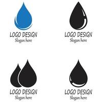 vatten droppe logotyp mall vektor illustration design