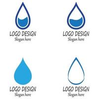 Wassertropfen Logo Vorlage Vektor-Illustration Design vektor