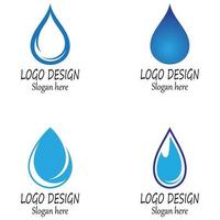 vatten droppe logotyp mall vektor illustration design