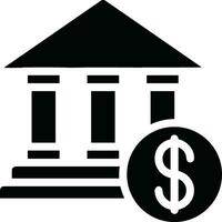Bank Finanzen Symbol Symbol Vektor Bild. Illustration von das Währung Austausch Investition finanziell Speichern Bank Design Bild