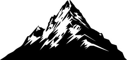 berg, minimalistisk och enkel silhuett - vektor illustration