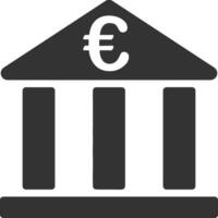 Bank finansiera ikon symbol vektor bild. illustration av de valuta utbyta investering finansiell sparande Bank design bild