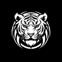 tiger - minimalistisk och platt logotyp - vektor illustration