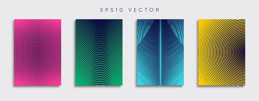 Minimale Vector-Cover-Designs. Zukünftige Plakatschablone. vektor