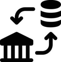 Bank Finanzen Symbol Symbol Vektor Bild. Illustration von das Währung Austausch Investition finanziell Speichern Bank Design Bild