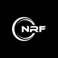 nrf logotyp design, inspiration för en unik identitet. modern elegans och kreativ design. vattenmärke din Framgång med de slående detta logotyp. vektor