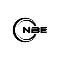 nbe logotyp design, inspiration för en unik identitet. modern elegans och kreativ design. vattenmärke din Framgång med de slående detta logotyp. vektor