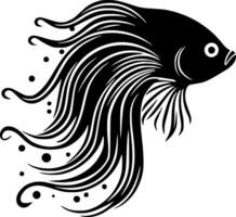 Fisch, minimalistisch und einfach Silhouette - - Vektor Illustration