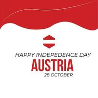 Österreich Unabhängigkeit Tag vektor