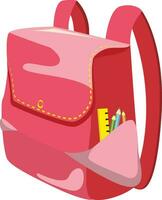 Illustration von ein Schule Kinder- Rucksack Tasche vektor