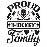 stolt hockey familj vektor