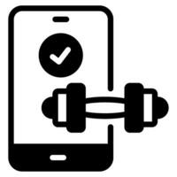 Fitness App Symbol Illustration vektor