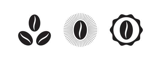 Kaffee Bohnen. Kaffee Abzeichen und Symbole. Design Elemente. Vektor skalierbar Grafik