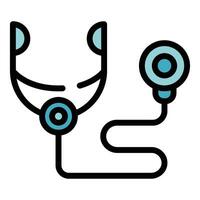 Stethoskop Symbol Vektor eben
